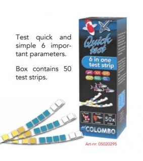 Colombo Quicktest 6 way 50 test strips pond