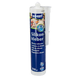 Hobby Silicone adhesive, transparent cartridge, 310 ml silikoni
