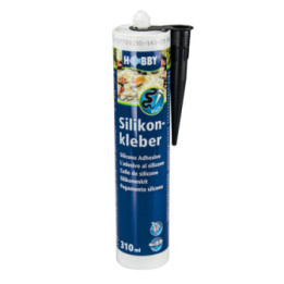 Hobby Silicone adhesive black cartridge, 310 ml silikoni