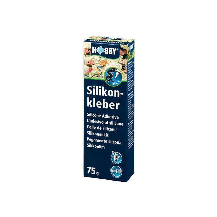 Hobby Silicone adhesive black 75 g, tube, s.s. -