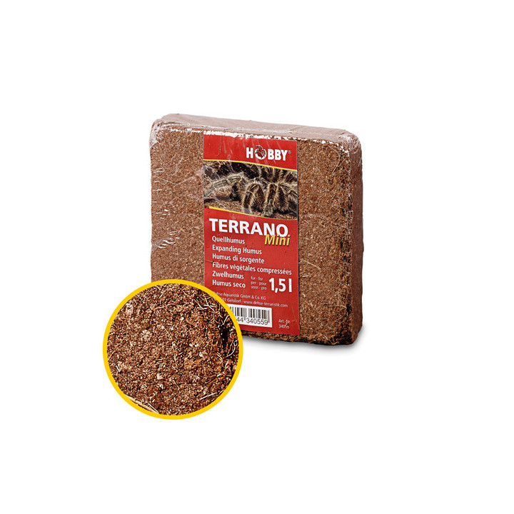 Terrano Expanding Humus Mini , Terraario- ja akvaariotarvike