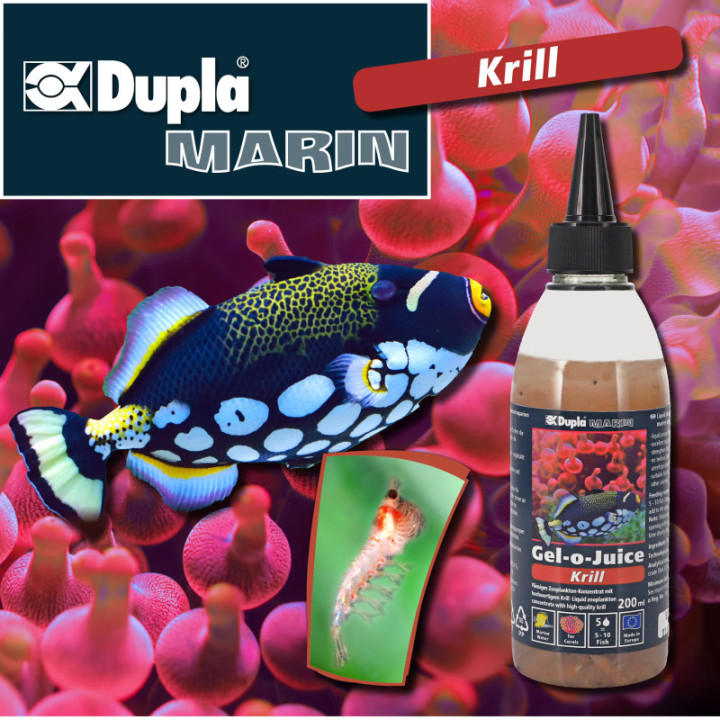 DuplaMarin Gel-o-Juice Krill 200 ml , Terraario- ja akvaariotarvike