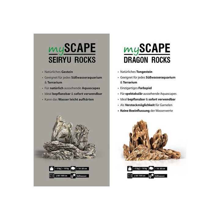 ARKA myScape-Rocks Seiryu mini landscape approx. 10-30 cm, by kg - ARKA