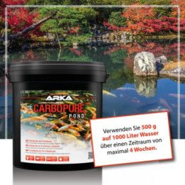 ARKA POND Carbopure - Steam-Activated, pelletised & Acid Washed Activated Carbon (11,5 kg) - ARKA