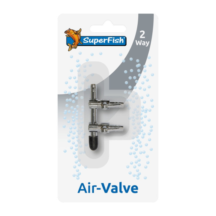 SUPERFISH BRASS AIR VALVE 2 WAY BLISTER - SuperFish