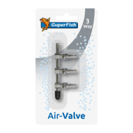 SUPERFISH BRASS AIR VALVE 3 WAY BLISTER - SuperFish