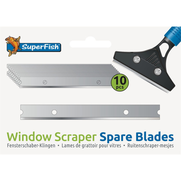 SUPERFISH WINDOW SCRAPER SPARE BLADES 10X - SuperFish