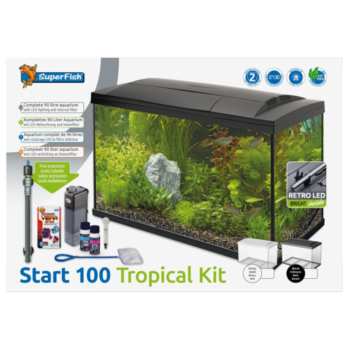 SUPERFISH START 100 TROPICAL KIT BLACK - SuperFish