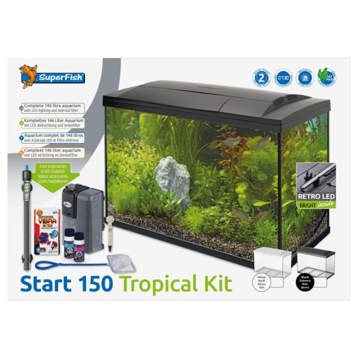 SUPERFISH START 150 TROPICAL KIT BLACK - SuperFish