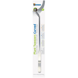 SUPERFISH STEEL PLANT TWEEZERS 37CM CURVED - SuperFish