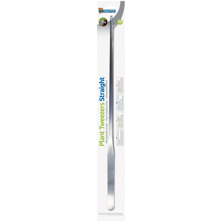 SUPERFISH STEEL PLANT TWEEZERS 48CM STRAIGHT - SuperFish