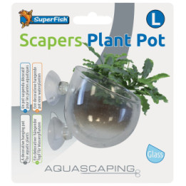 SUPERFISH SCAPERS GLASS PLANT POT - SuperFish