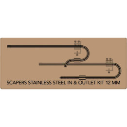 SUPERFISH SCAPE STAINLESS IN&OUTLET KIT 12MM - SuperFish