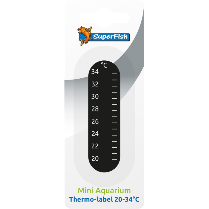 SUPERFISH AQUARIUM THERMO LABEL 20-34°C. - SuperFish