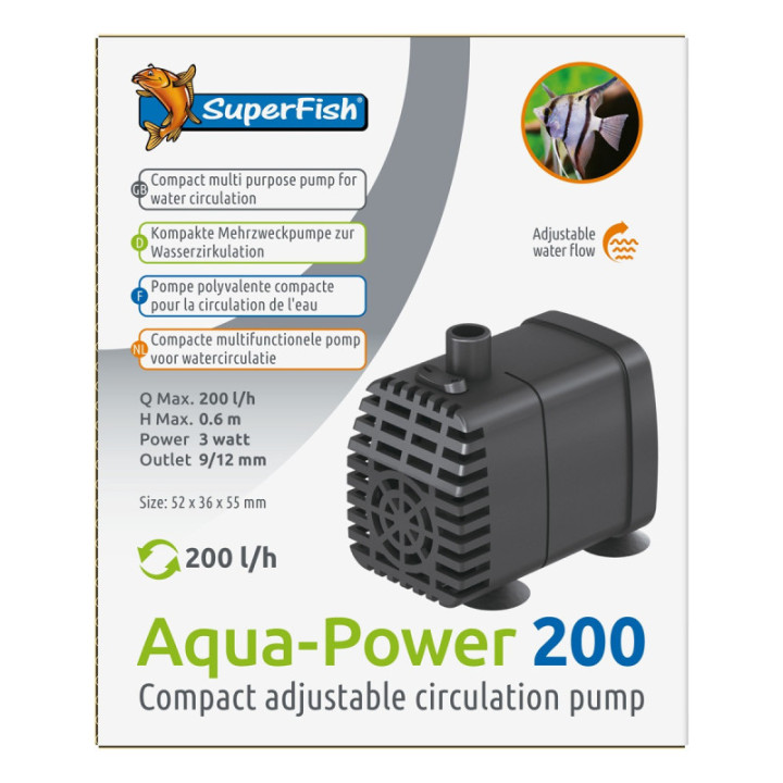 SUPERFISH AQUAPOWER 200 - 200 L/H - SuperFish