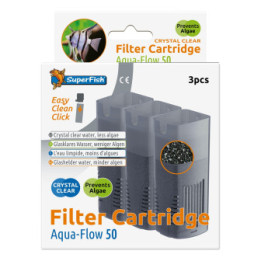 SUPERFISH AQUAFLOW 50 CRYSTAL CARTR.3X - SuperFish