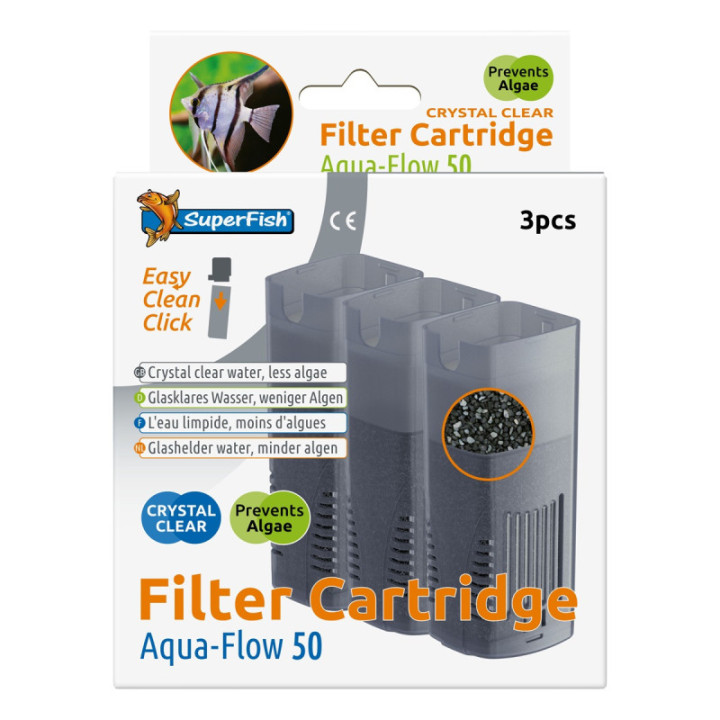 SUPERFISH AQUAFLOW 50 CRYSTAL CARTR.3X - SuperFish