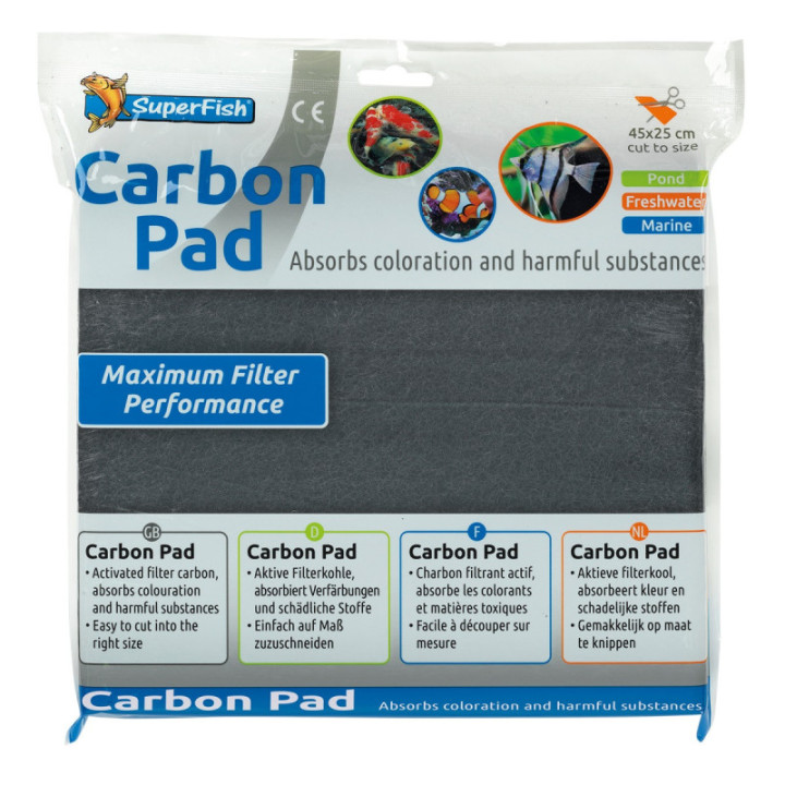 SUPERFISH CARBON PAD 45x25 CM - SuperFish