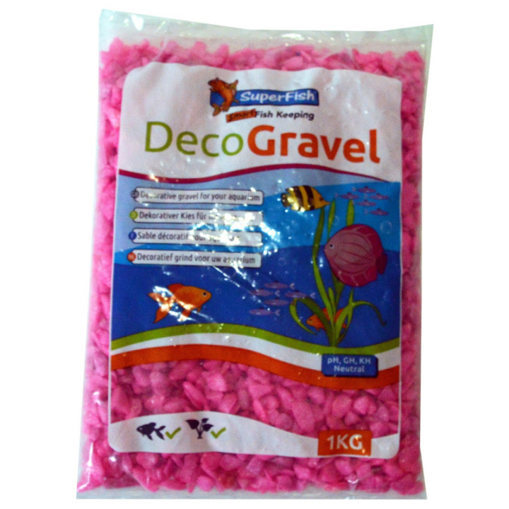 SUPERFISH DECOGRAVEL NEON PINK 1KG - SuperFish