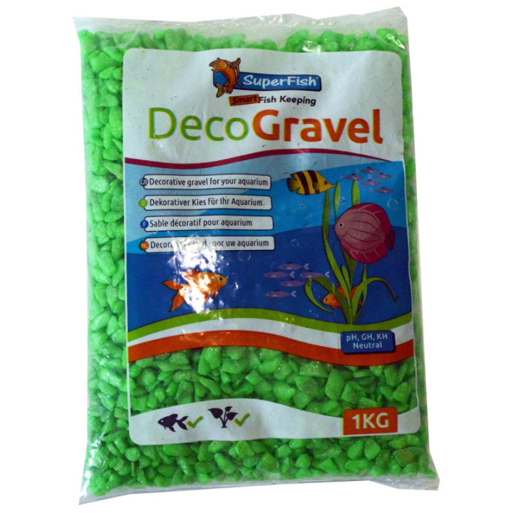 SUPERFISH DECOGRAVEL NEONGREEN 1KG - SuperFish