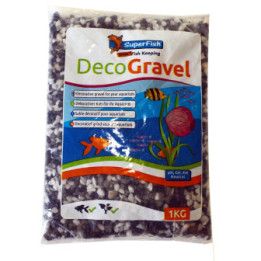 SUPERFISH DECOGRAVELMIX WHITEBLACKGREY1KG - SuperFish