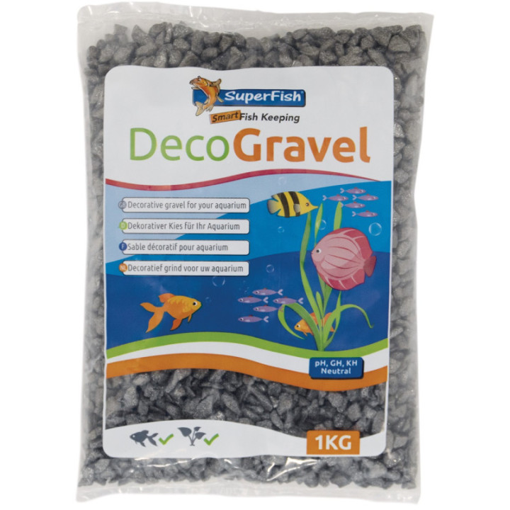 SUPERFISH DECOGRAVEL GLAMOUR GREY 1KG - SuperFish