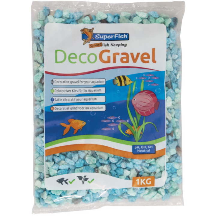 SUPERFISH DECO GRAVEL LUXE GREEN 0,9KG - SuperFish