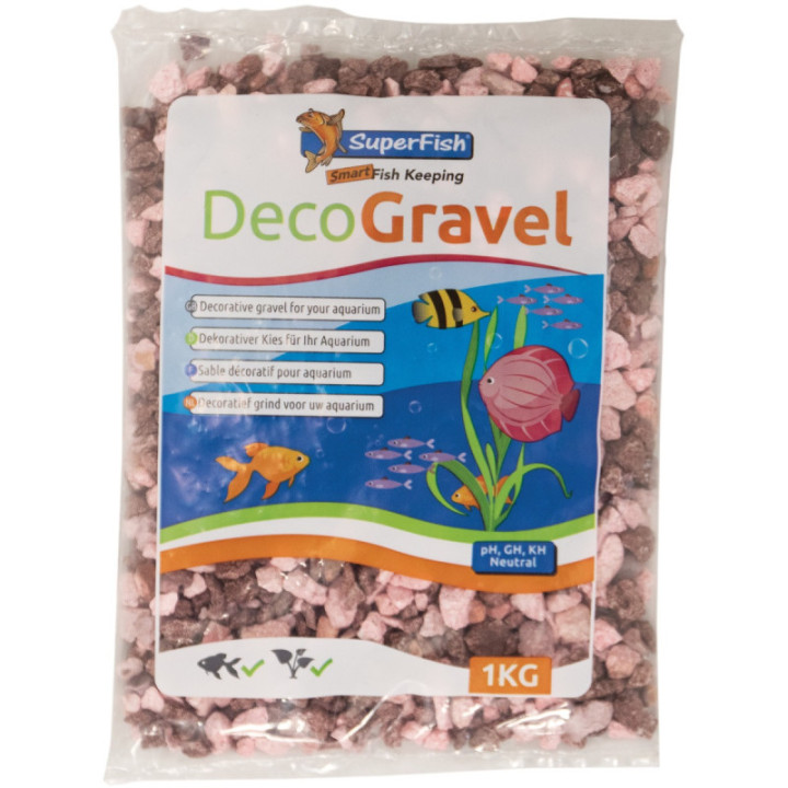 SUPERFISH DECO GRAVEL LUXE PINK 0,9KG - SuperFish