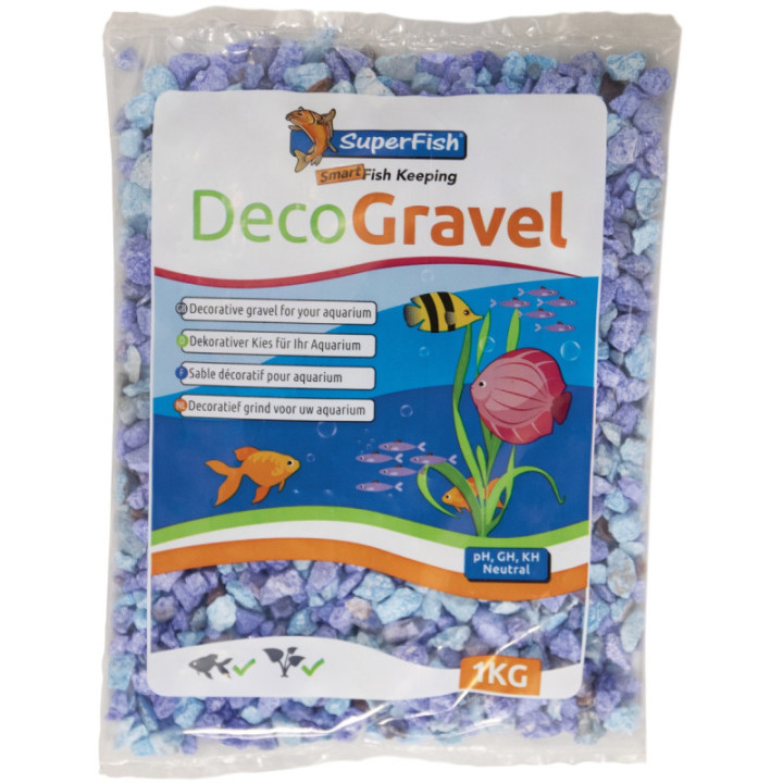 SUPERFISH DECO GRAVEL LUXE BLUE 0,9KG - SuperFish
