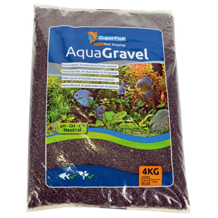 SUPERFISH AQUAGRAVEL CRYST BLACK1-2 MM 4KG - SuperFish