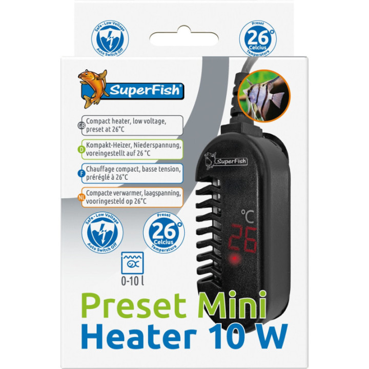 Superfish PRESET MINI HEATER 10W - SuperFish