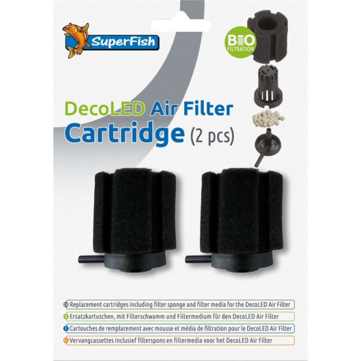 Superfish DECO LED AIR FILTER CARTRIDGE 2X - SuperFish