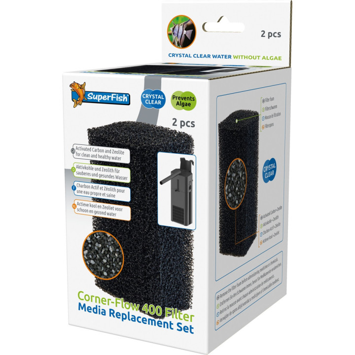 Superfish CORNER FILTER 400 MEDIA REPLAC SET - SuperFish
