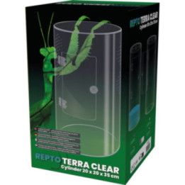 Repto Terra Clear Cylinder 20 × 20 × 35 cm – Korkea akryyliterrario kiipeileville selkärangattomille