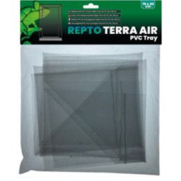 PVC-pohja-allas Repto Terra Air -verkkoterraarioon. Helpottaa siivousta ja auttaa pitämään pohjamateriaalin terraarion sisällä.