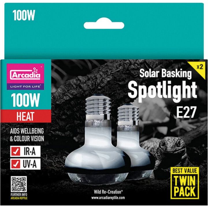 Arcadia ARCADIA SPOTLIGHT 100W TWIN PACK - Arcadia
