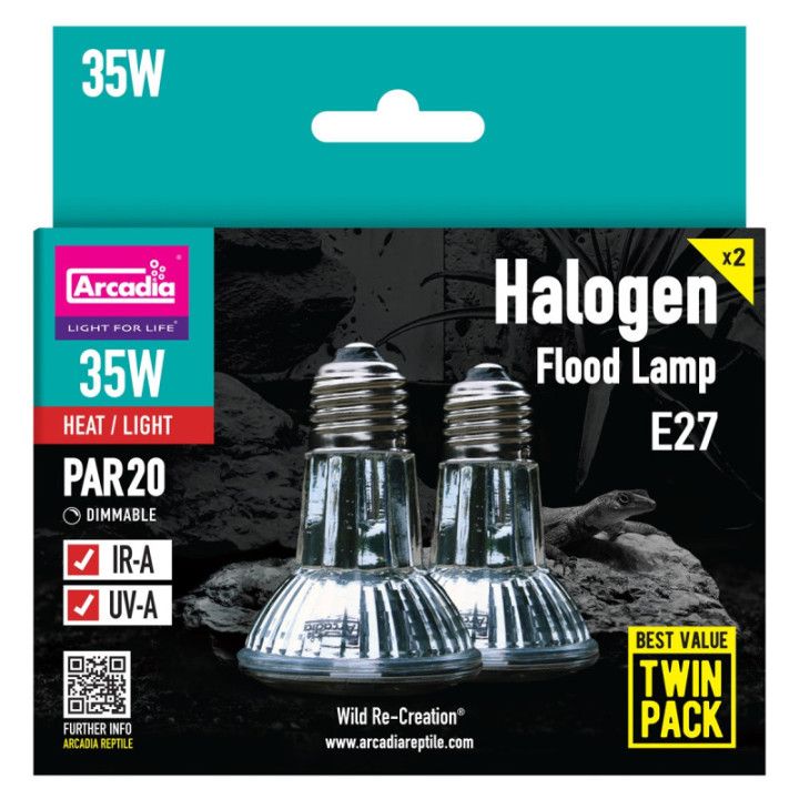 Arcadia ARCADIA HALOGEN 35W TWIN PACK - Arcadia