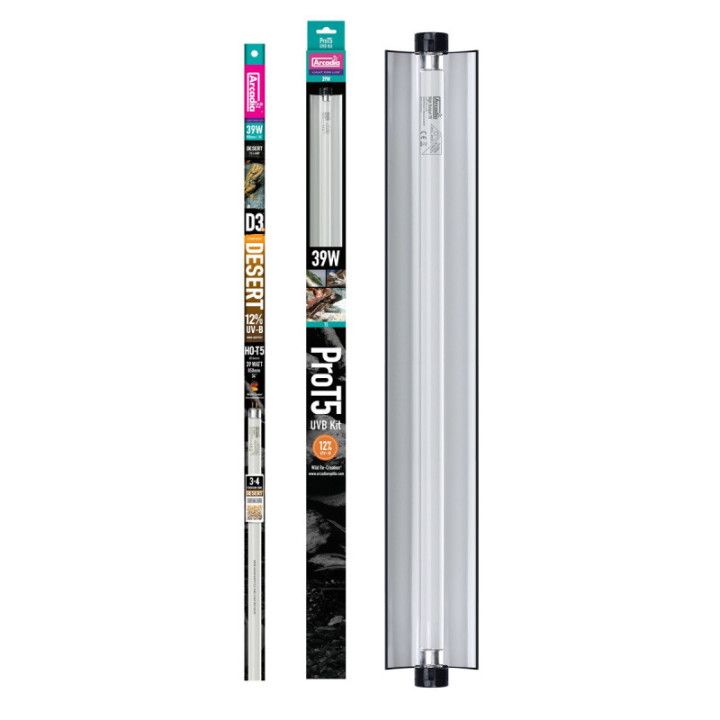 Arcadia PRO T5 UVB KIT DESERT 12% UVB 39W - Arcadia
