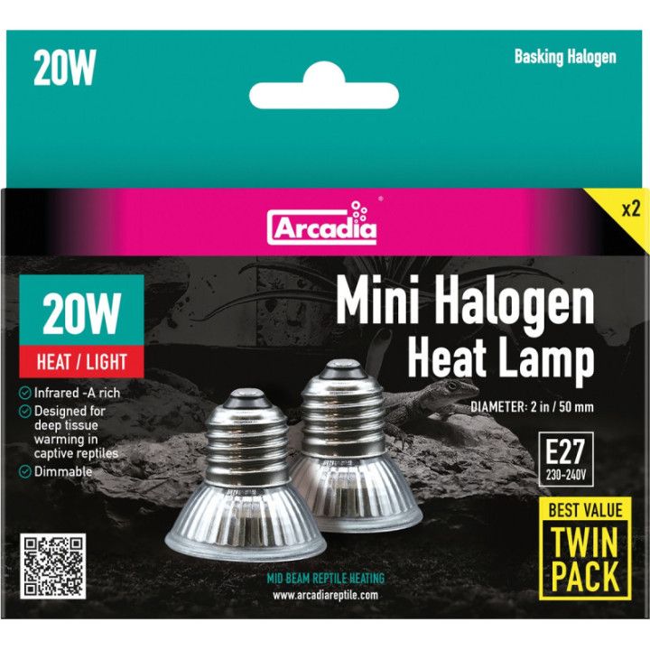 Arcadia ARCADIA HALOGEN 20W TWINPACK - Arcadia