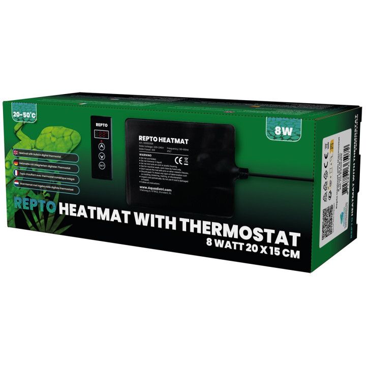 Repto HEATMAT THERMOSTAT 8W 20X15CM - Repto