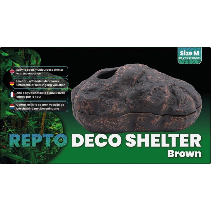 Repto REPTO DECO SHELTER BROWN M - Repto