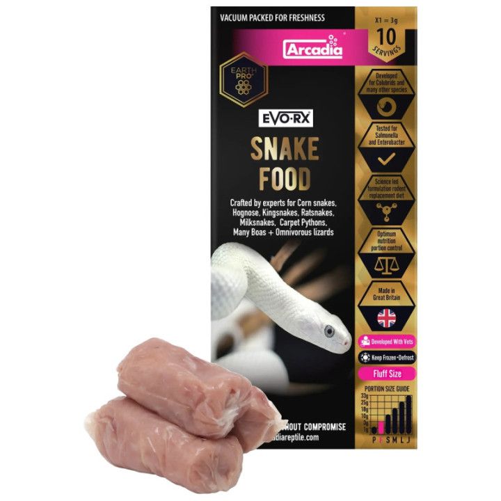 Reptofood ARCADIA EVORX FLUFF 3 GRAM 10X - Reptofood