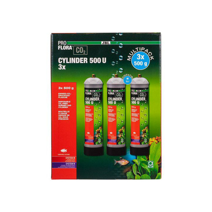 JBL proflora u500 x3 cylinder CO2 -