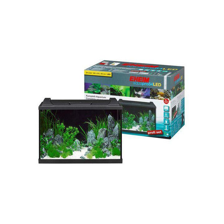 EHEIM aquapro 84l LED musta setti 60x35x 40cm -
