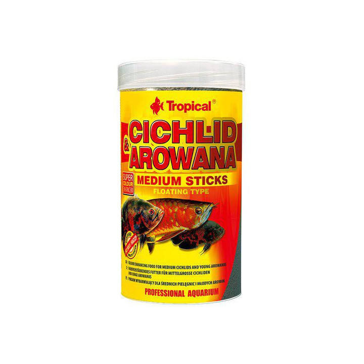 TROPICAL cichlid & arrowana sticks medium 250ml/90g - Tropical