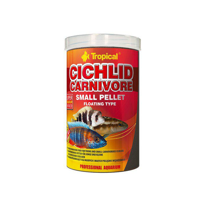 TROPICAL cichlid carnivore small pellet 1000ml/360g - Tropical
