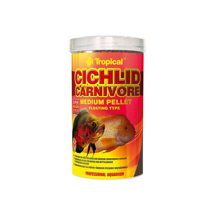 TROPICAL cichlid carnivore medium pellet 500ml/180g - Tropical