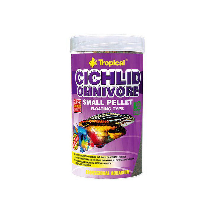 TROPICAL cichlid omnivore small pellet 250ml/90g - Tropical