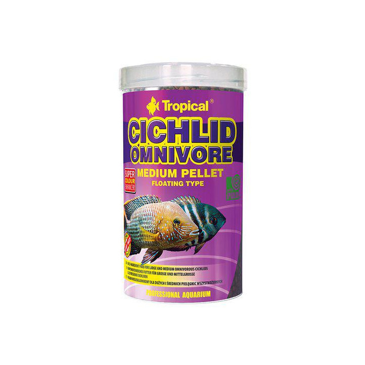 TROPICAL cichlid omnivore medium pellet 500ml/180g - Tropical