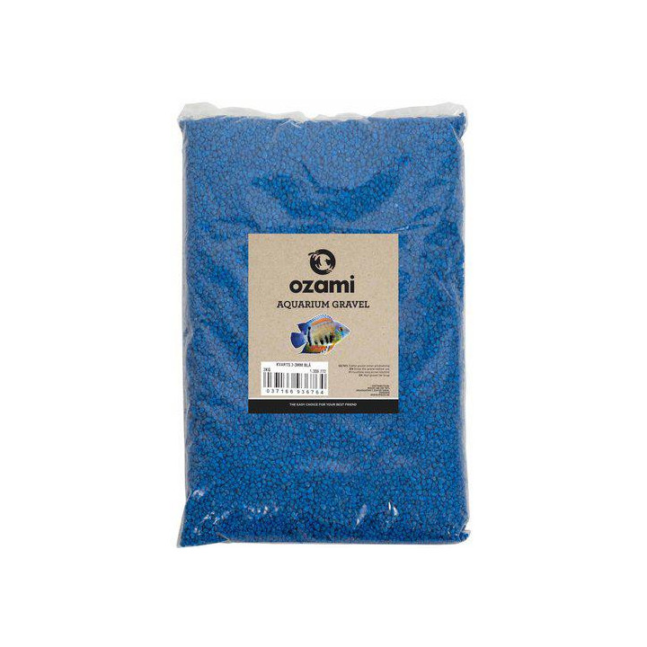 OZAMI aquarium gravel 2-3mm blue 2kg - Ozami Akvaristik